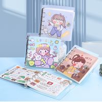 1 Piece Cartoon Class Learning Pvc Cute Loose Spiral Notebook main image 1