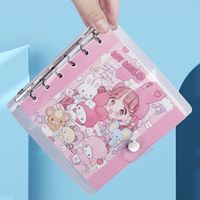 1 Piece Cartoon Class Learning Pvc Cute Loose Spiral Notebook sku image 4