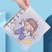 1 Piece Cartoon Class Learning Pvc Cute Loose Spiral Notebook sku image 1