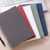 1 Piece Solid Color Class Learning Paper Casual Loose Spiral Notebook main image 1
