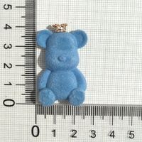 Cute Animal Resin Flocking Jewelry Accessories sku image 3