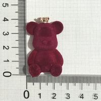 Cute Animal Resin Flocking Jewelry Accessories sku image 2