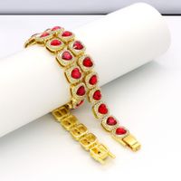 Hip-hop Heart Shape Zircon Zinc Alloy Wholesale Necklace main image 5