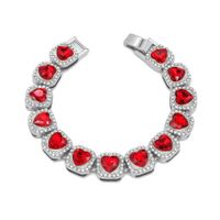 Hip-hop Heart Shape Zircon Zinc Alloy Wholesale Necklace main image 3