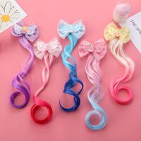 Girl's Cartoon Style Bow Knot Cloth Hair Clip main image 1