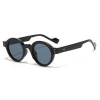 Retro Solid Color Pc Round Frame Full Frame Men's Sunglasses sku image 6