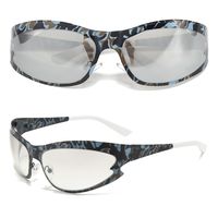 Des Sports Camouflage Pc Miroir De Forme Spéciale Plein Cadre Hommes De Lunettes De Soleil main image 4