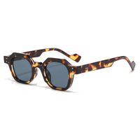 Simple Style Streetwear Solid Color Pc Polygon Rivet Full Frame Men's Sunglasses sku image 3