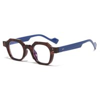 Simple Style Streetwear Solid Color Pc Polygon Rivet Full Frame Men's Sunglasses sku image 7