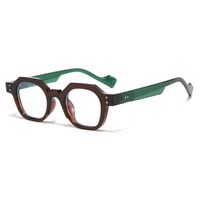 Simple Style Streetwear Solid Color Pc Polygon Rivet Full Frame Men's Sunglasses sku image 8