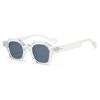 Simple Style Streetwear Solid Color Pc Polygon Rivet Full Frame Men's Sunglasses sku image 11