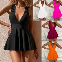 Women's Elegant Modern Style Simple Style Solid Color 1 Piece One Piece Swimwear main image 1