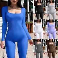 Women's Casual Daily Basic Simple Style Solid Color Full Length Jumpsuits main image 1