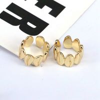 1 Pair Vintage Style Simple Style Leaves Plating Copper Gold Plated Silver Plated Ear Cuffs main image 5