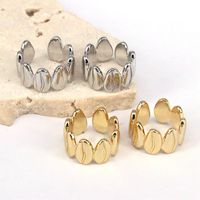 1 Pair Vintage Style Simple Style Leaves Plating Copper Gold Plated Silver Plated Ear Cuffs main image 1