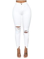 Women's Casual Daily Simple Style Solid Color Full Length Washed Jeans main image 5