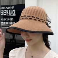 Women's Pastoral Simple Style Solid Color Flat Eaves Sun Hat sku image 5
