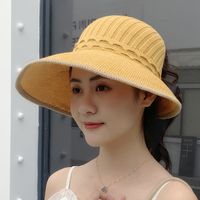 Women's Pastoral Simple Style Solid Color Flat Eaves Sun Hat sku image 6