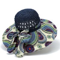 Women's Simple Style Color Block Big Eaves Sun Hat sku image 3