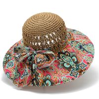 Women's Simple Style Color Block Big Eaves Sun Hat sku image 7
