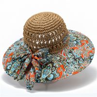 Women's Simple Style Color Block Big Eaves Sun Hat sku image 5