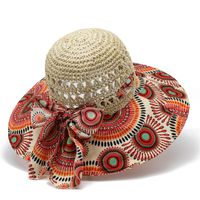 Femmes Style Simple Bloc De Couleur Grand Avant-toit Chapeau De Soleil sku image 8