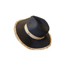 Women's Casual Solid Color Bowknot Flat Eaves Straw Hat main image 3