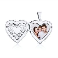 Romantisch Herzform Rostfreier Stahl Überzug Halskette Mit Anhänger sku image 1