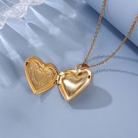 Romantic Heart Shape Stainless Steel Plating Pendant Necklace main image 3