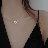 Dame Forme De Cœur Acier Au Titane Placage Pendentif main image 2