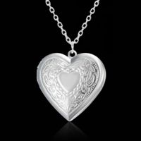 Romantic Heart Shape Stainless Steel Plating Pendant Necklace sku image 3