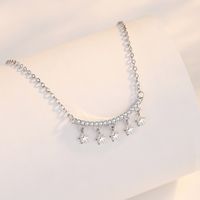 Simple Style Star Sterling Silver Polishing Plating Inlay Zircon Necklace main image 4