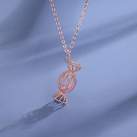 Ig Style Sweet Candy Sterling Silver Polishing Plating Zircon Pendant Necklace main image 3