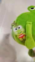 Frog Pv Velvet Class Learning Cartoon Style Funny Pencil Case sku image 1