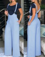 Women's Daily Street Casual Solid Color Full Length Jumpsuits main image 2