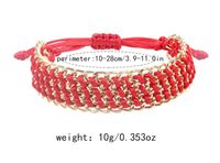 Simple Style Solid Color Alloy Knitting Unisex Bracelets main image 2