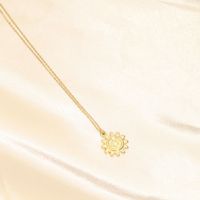 Stainless Steel 18K Gold Plated Simple Style Classic Style Plating Solid Color Pendant Necklace main image 8