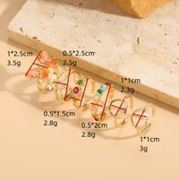 Elegant Luxurious Butterfly Copper Plating Inlay Zircon 14k Gold Plated Rings main image 3