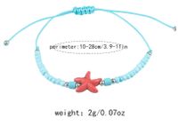 Beach Starfish Glass Beaded Unisex Drawstring Bracelets main image 2