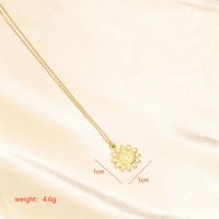 Stainless Steel 18K Gold Plated Simple Style Classic Style Plating Solid Color Pendant Necklace sku image 3