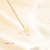 Stainless Steel 18K Gold Plated Simple Style Classic Style Plating Solid Color Pendant Necklace sku image 4