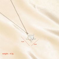 Stainless Steel 18K Gold Plated Simple Style Classic Style Plating Solid Color Pendant Necklace sku image 2