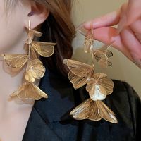 1 Pair Elegant Exaggerated Flower Copper Drop Earrings main image 4
