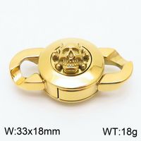 1 Piece Stainless Steel Zircon 18K Gold Plated Solid Color sku image 5