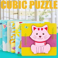 Puzzles Building Toys Animal Wood Toys main image 4