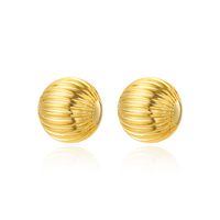 1 Pair Simple Style Geometric Plating Copper Gold Plated Ear Studs main image 5