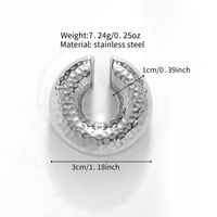 1 Piece Retro Punk Simple Style Solid Color Polishing Stainless Steel Ear Cuffs main image 3