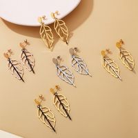 1 Pair IG Style Simple Style Geometric Plating Chain Titanium Steel 18K Gold Plated Drop Earrings main image 4