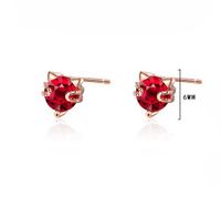 1 Piece Cute Cat Plating Inlay Copper Zircon 24k Gold Plated White Gold Plated Ear Studs main image 2