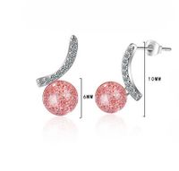 1 Pair Lady Geometric Plating Inlay Crystal Crystal White Gold Plated Ear Studs main image 2